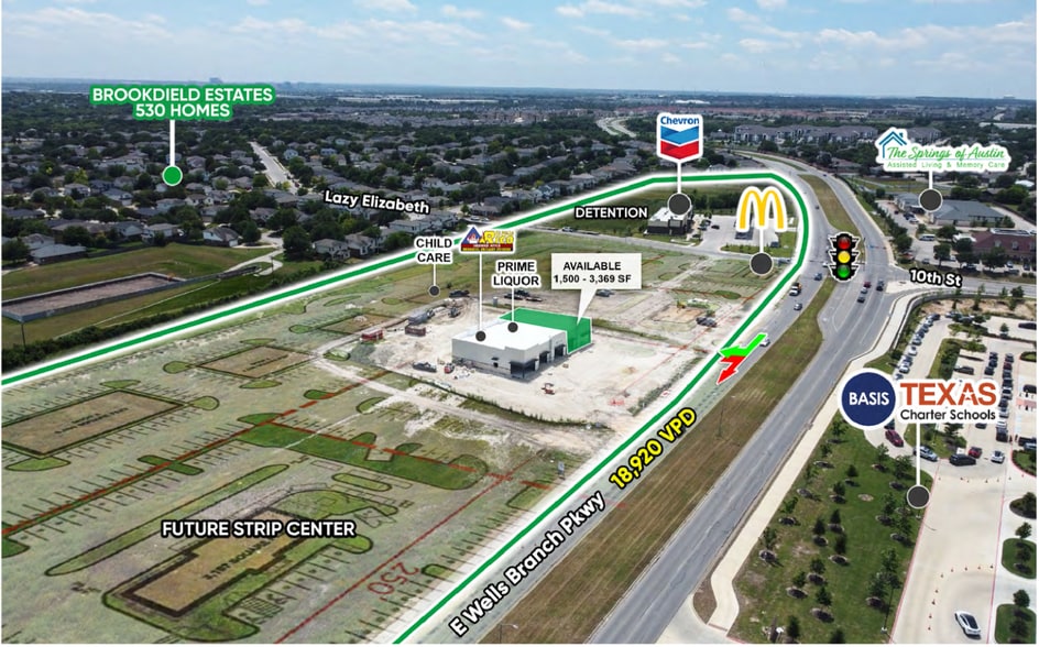 1305 E Wells Branch Pky, Pflugerville, TX for lease - Building Photo - Image 3 of 6