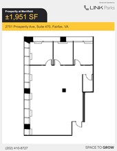 2701 Prosperity Ave, Merrifield, VA à louer Plan d’étage- Image 2 de 2