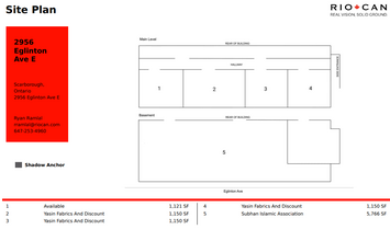 2956 Eglinton Ave E, Toronto, ON for lease Site Plan- Image 1 of 1