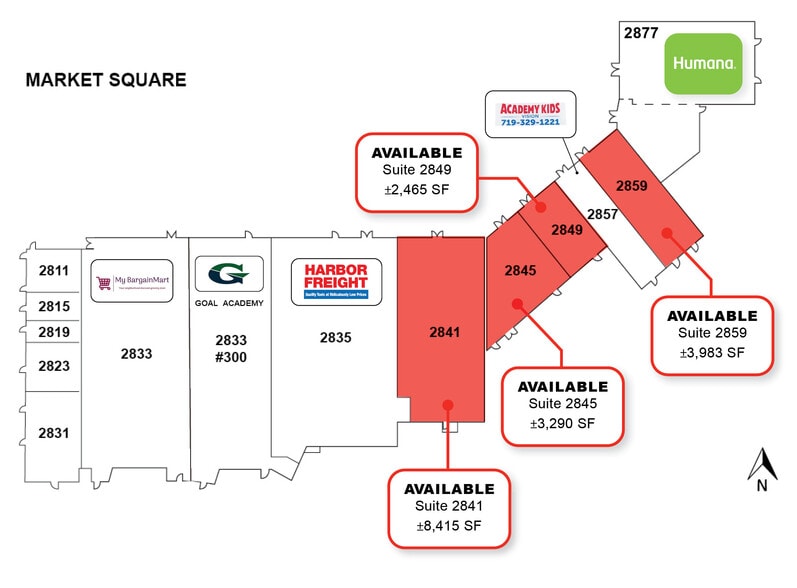 2811-2877 E Fountain Blvd, Colorado Springs, CO for lease - Building Photo - Image 2 of 7