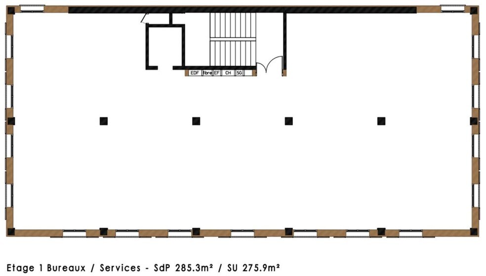 Bureau dans Versailles à vendre - Plan d’étage - Image 3 de 3