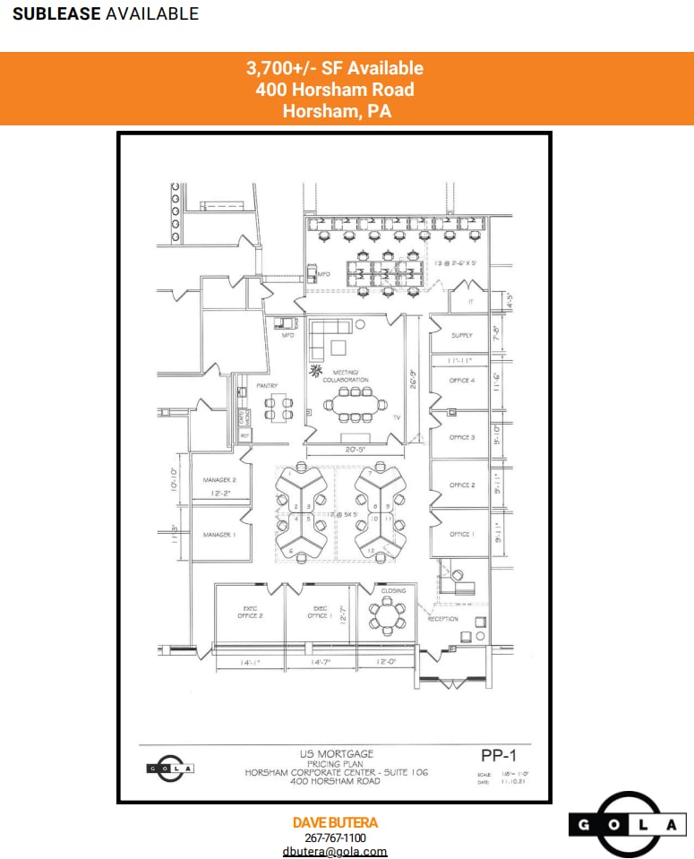 400 Horsham Rd, Horsham Township, PA for lease Floor Plan- Image 1 of 1