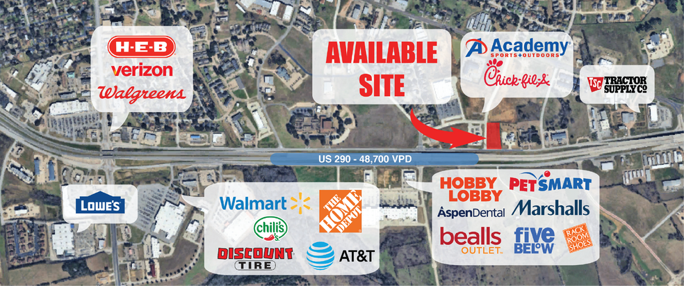 US Highway 290 East, Brenham, TX for lease - Primary Photo - Image 1 of 2