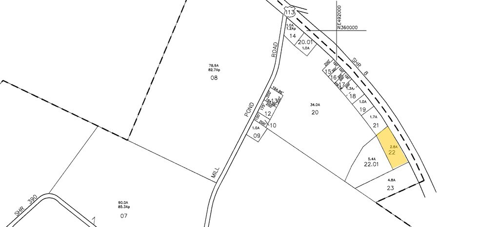 3263 Bay Rd, Milford, DE à louer - Plan cadastral - Image 2 de 2