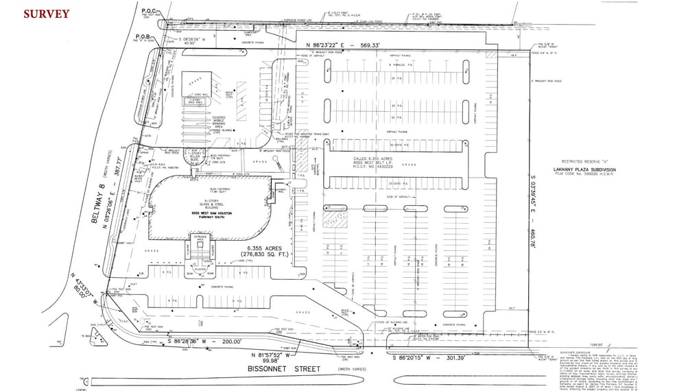 9555 W Sam Houston Pky S, Houston, TX for sale - Plat Map - Image 3 of 3