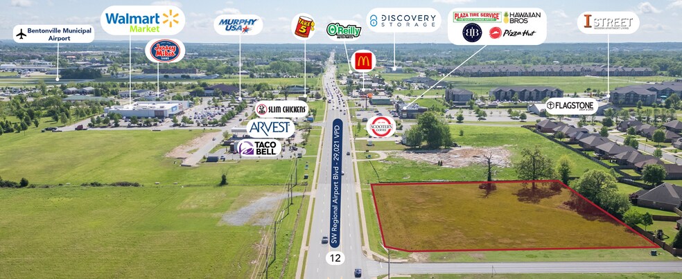 SW Regional Airport Blvd, Bentonville, AR à vendre - Photo du bâtiment - Image 2 de 5