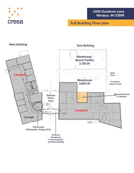 4300 Duraform Ln, Windsor, WI à louer - Plan d’étage - Image 3 de 5