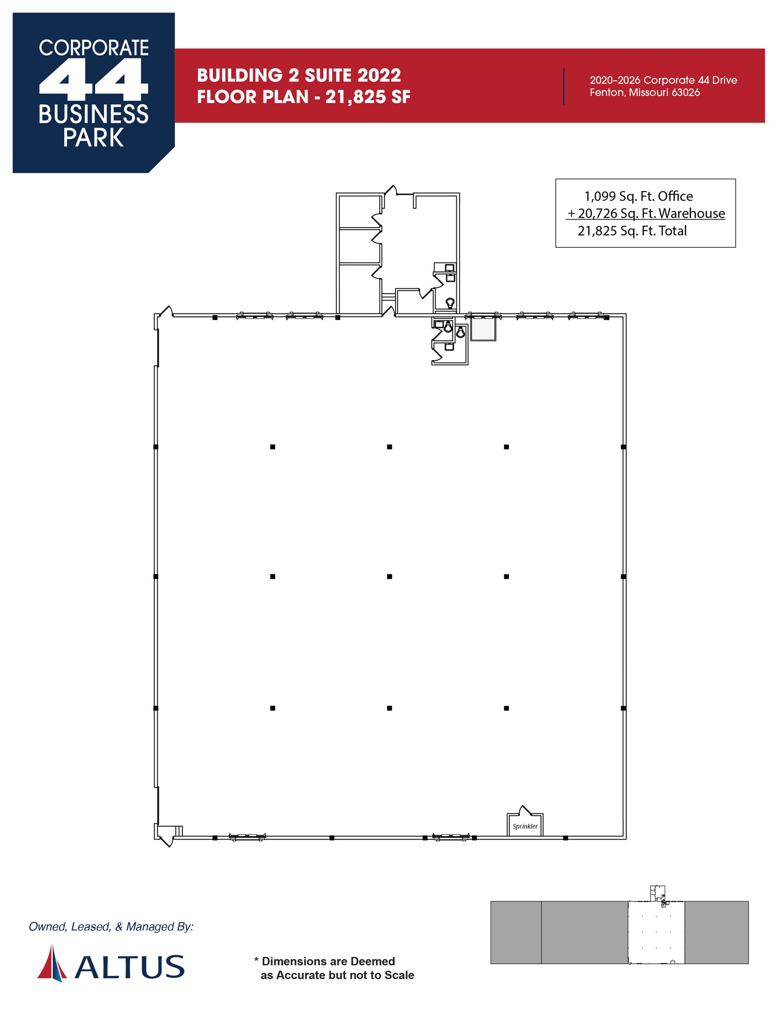 2012 Corporate 44 Dr, Fenton, MO for lease Floor Plan- Image 1 of 15