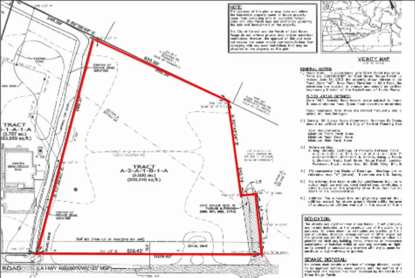 13122 Hooper Rd, Baton Rouge, LA for sale - Plat Map - Image 2 of 7
