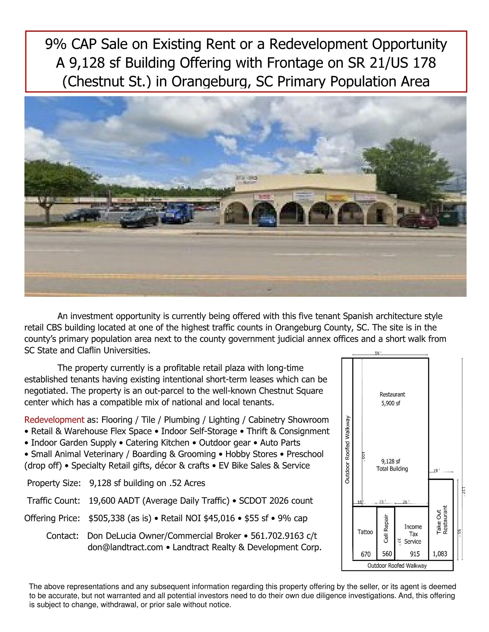 1022 Chestnut St, Orangeburg, SC for sale Primary Photo- Image 1 of 3