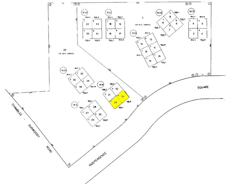 1818 Independence Sq, Dunwoody, GA à louer - Plan cadastral - Image 2 de 5
