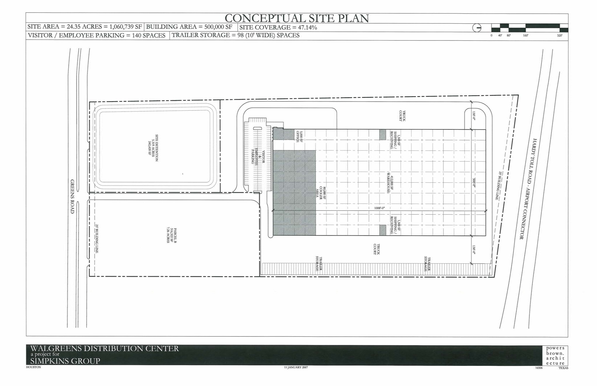 1805 Greens Rd, Houston, TX à louer Plan de site- Image 1 de 1