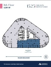 1525 Wilson Blvd, Arlington, VA à louer Plan d’étage- Image 1 de 1