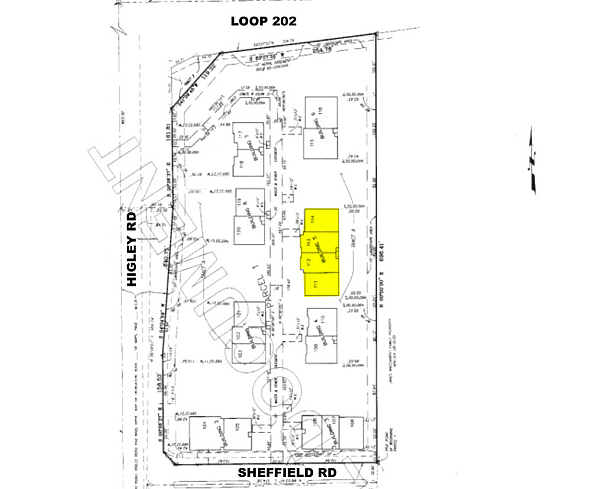 1355 S Higley Rd, Gilbert, AZ à louer - Plan cadastral - Image 2 de 5