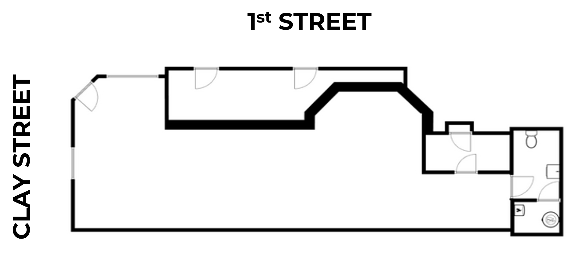 21 E Clay St, Richmond, VA à louer Plan d’étage- Image 1 de 1