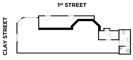 21 E Clay St, Richmond, VA à louer Plan d’étage- Image 1 de 1