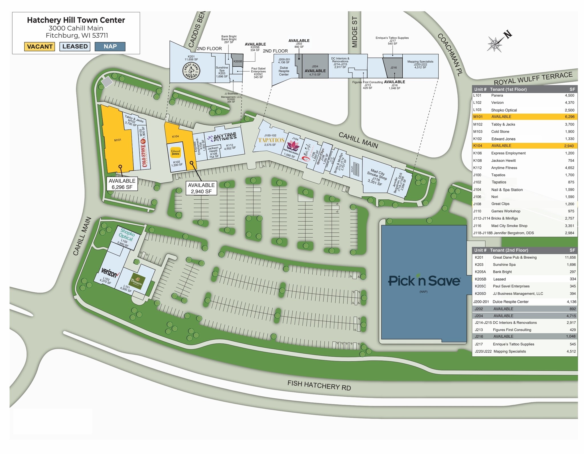 2990-3000 Cahill Main, Madison, WI for lease Site Plan- Image 1 of 1
