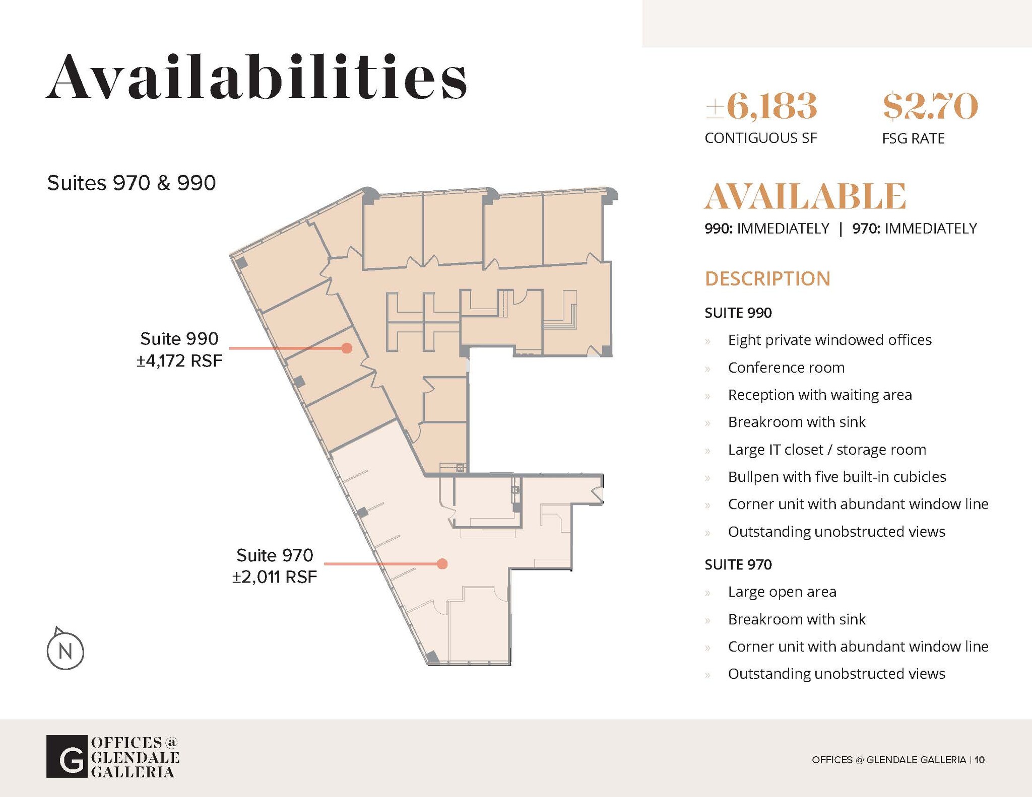 100 W Broadway, Glendale, CA à louer Plan d’étage- Image 1 de 1