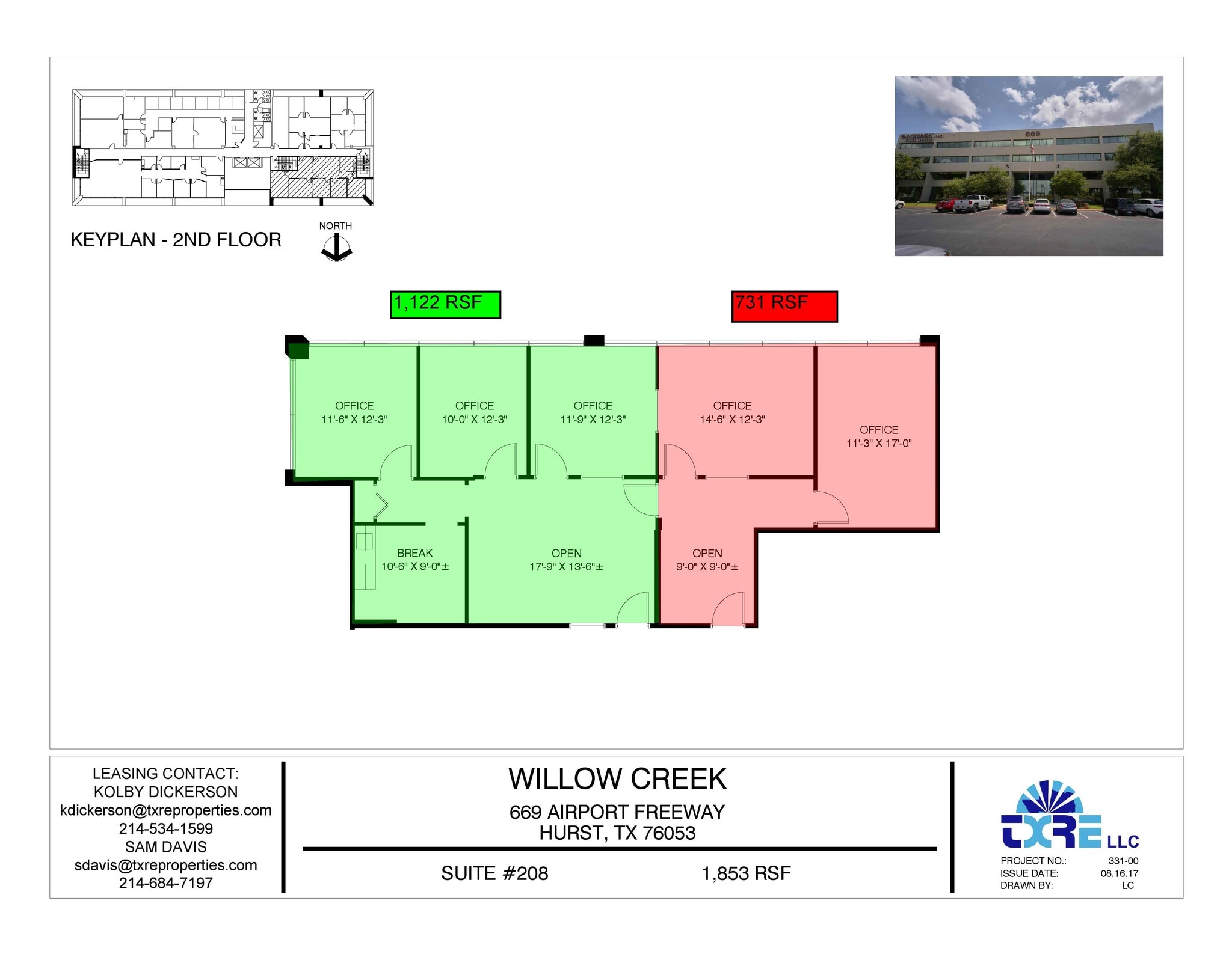 669 Airport Fwy, Hurst, TX for lease Floor Plan- Image 1 of 2