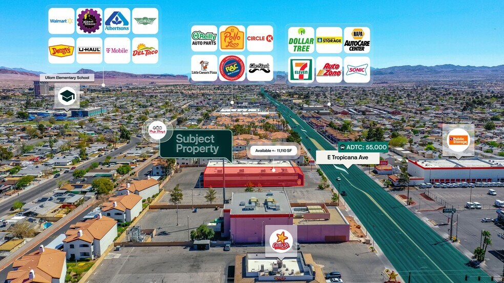 4670 E Tropicana Ave, Las Vegas, NV à vendre - Photo du bâtiment - Image 2 de 19