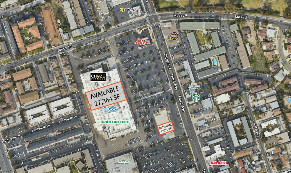 1030 3rd Ave, Chula Vista, CA à louer - Aérien - Image 2 de 7