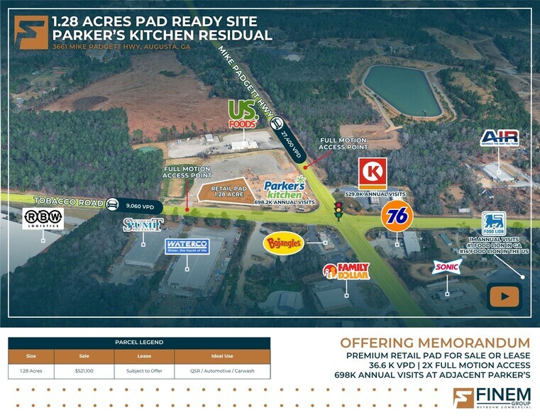 3661 Mike Padgett Hwy, Augusta, GA for lease - Building Photo - Image 1 of 18