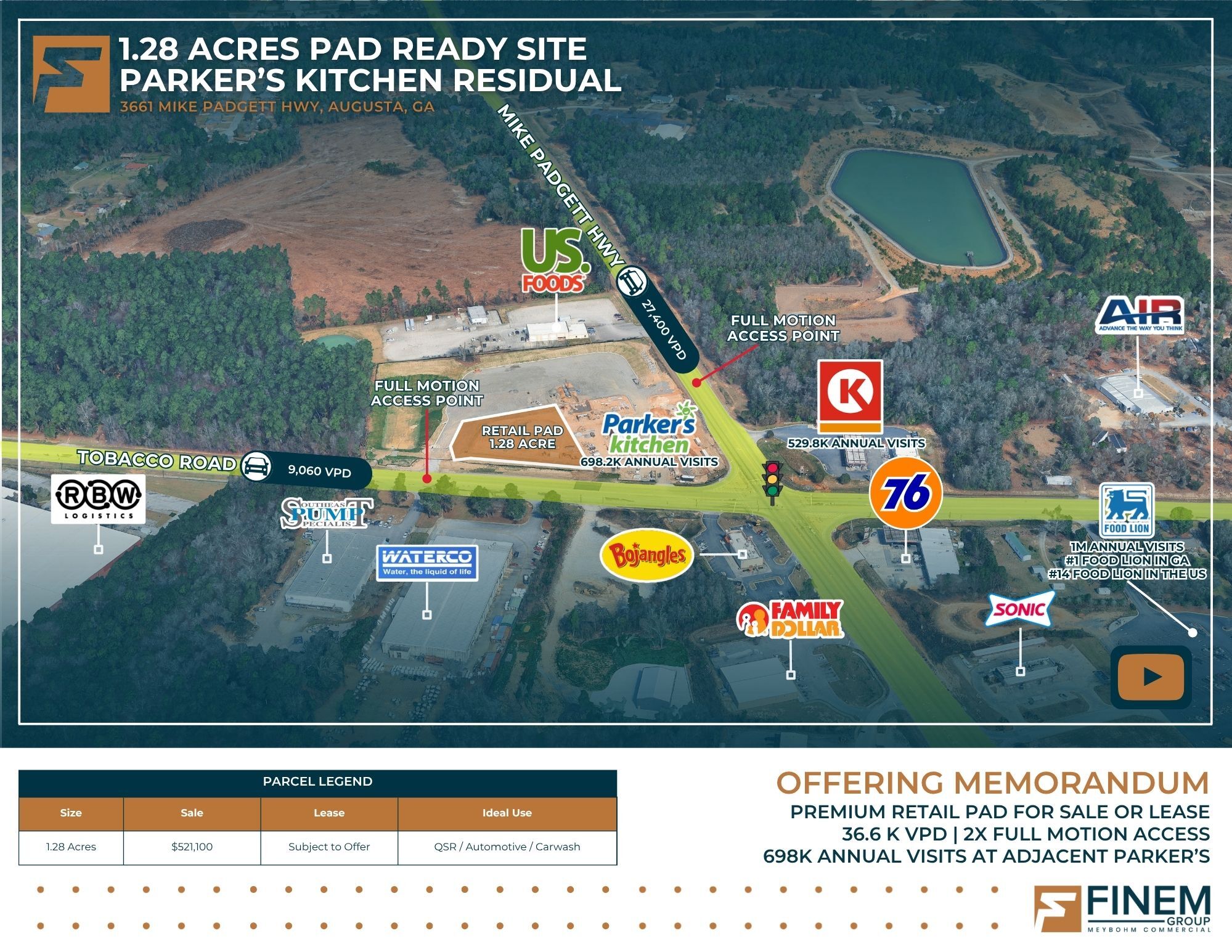 3661 Mike Padgett Hwy, Augusta, GA for lease Building Photo- Image 1 of 19