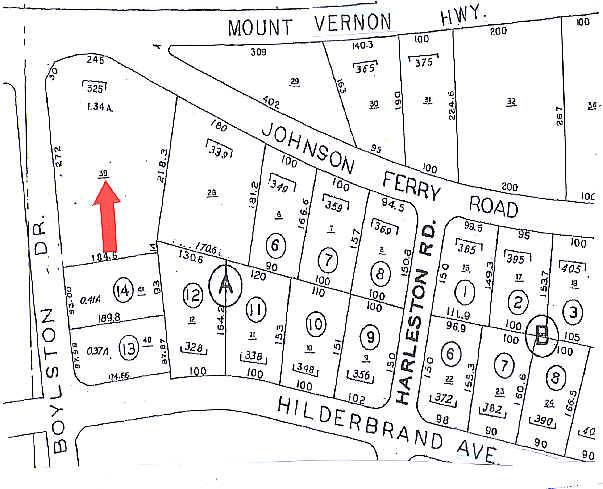 325 Mount Vernon Hwy NE, Atlanta, GA à vendre - Plan cadastral - Image 2 de 5