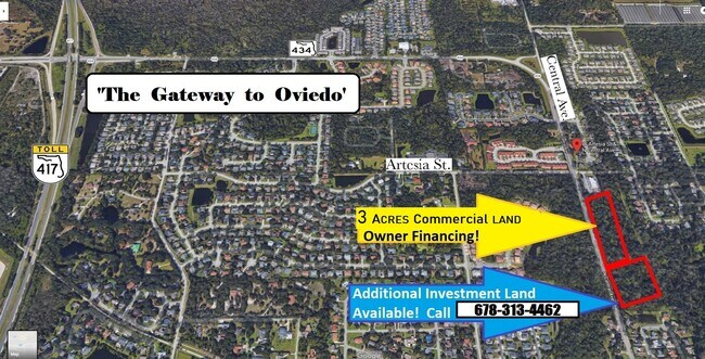 Plus de détails pour 970 North Central ave, Oviedo, FL - Terrain à vendre