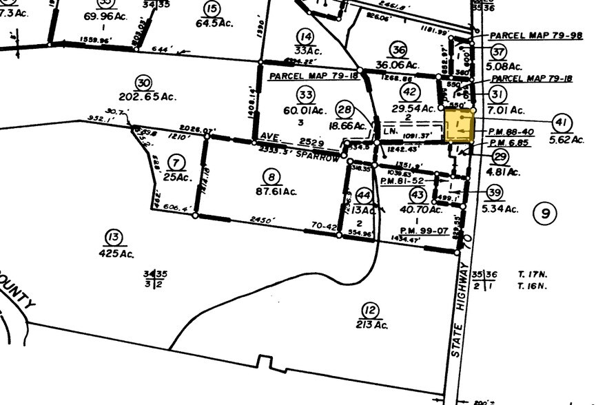11366 Highway 70, Marysville, CA for sale - Plat Map - Image 2 of 3