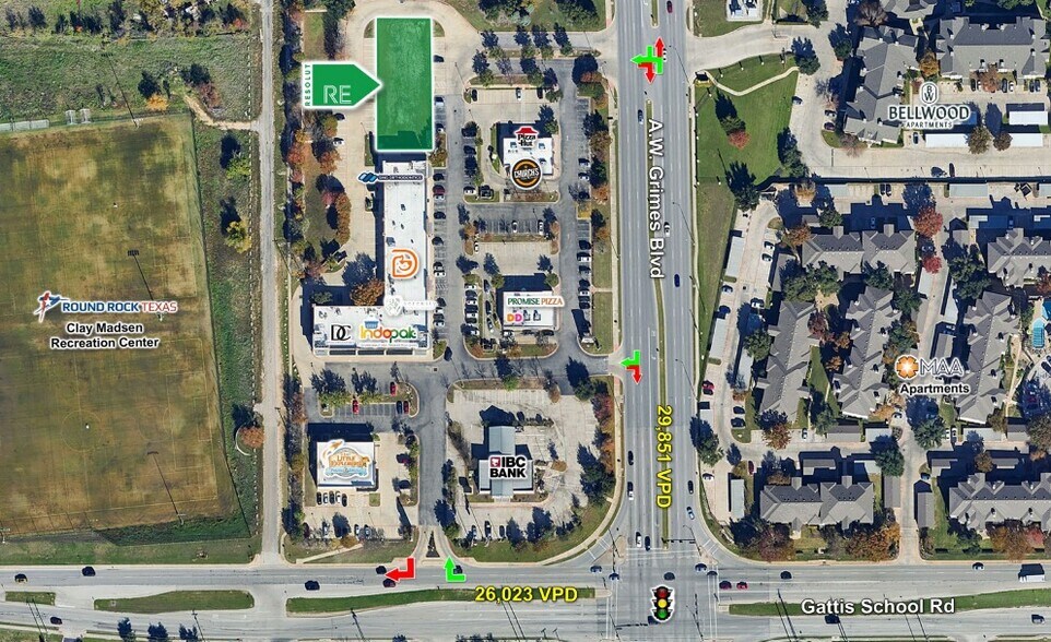 1500 S A W Grimes Blvd, Round Rock, TX à louer - Aérien - Image 3 de 5