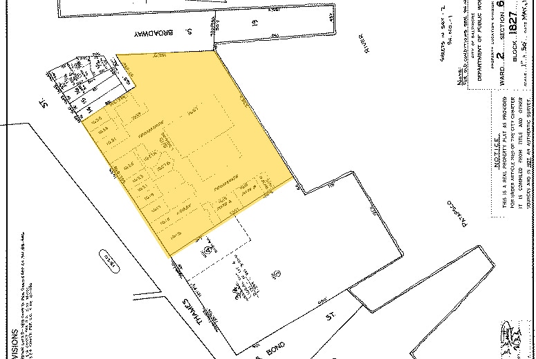 1615-1625 Thames St, Baltimore, MD for lease - Plat Map - Image 2 of 17