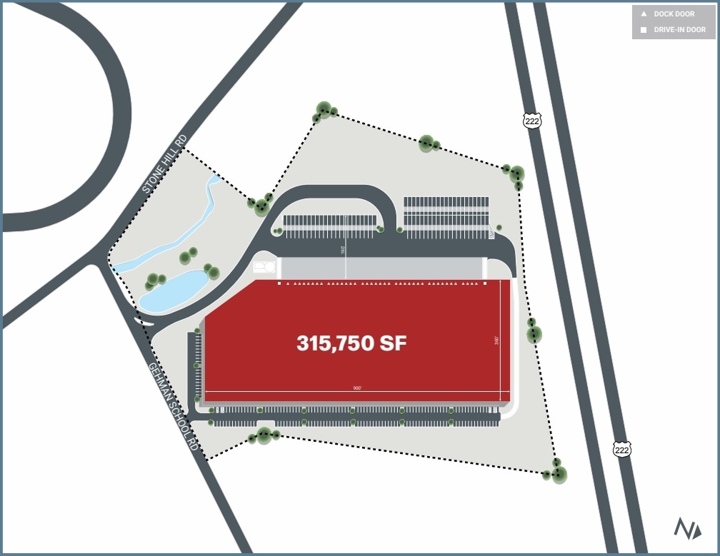 756 Gehman School Rd, Denver, PA à louer Plan de site- Image 1 de 1