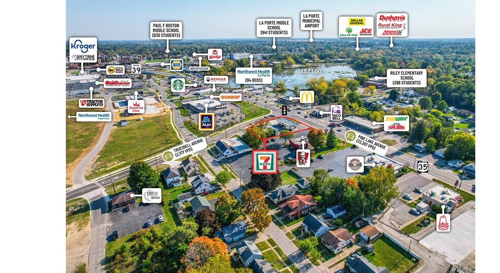 201 Pine Lake Ave, La Porte, IN à vendre - Photo du bâtiment - Image 3 de 5