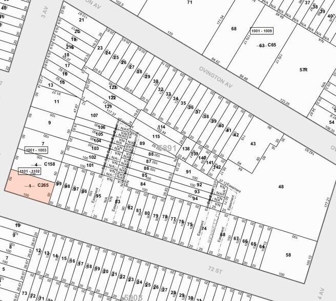 7123 3rd Ave, Brooklyn, NY à vendre - Plan cadastral - Image 3 de 3