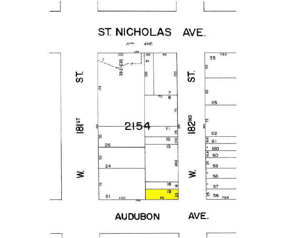 330-334 Audubon Ave, New York, NY à louer - Plan cadastral - Image 2 de 3
