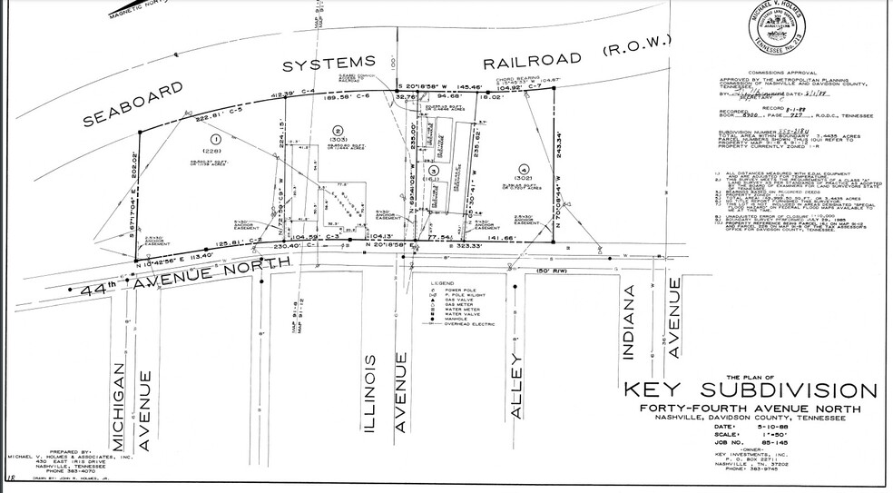 820 & 900 44th Ave N, Nashville, TN à vendre - Plan cadastral - Image 2 de 2