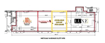 8045 Metcalf Ave, Overland Park, KS à louer Plan de site- Image 2 de 2