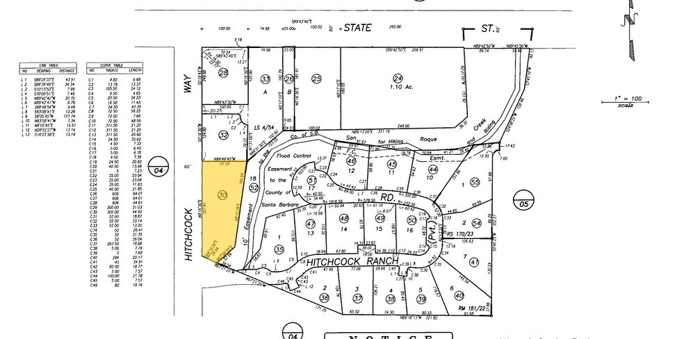 23 Hitchcock Way, Santa Barbara, CA à louer - Plan cadastral - Image 3 de 7