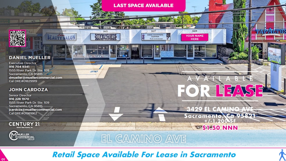 3423-3429 El Camino Ave, Sacramento, CA à louer - Photo du bâtiment - Image 1 de 12