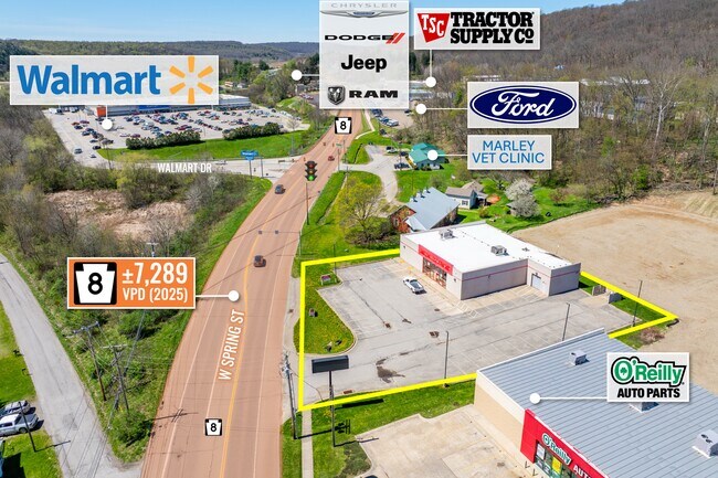 Plus de détails pour 1028 W Spring St, Titusville, PA - Commerce de détail à vendre