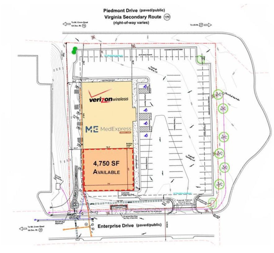 133 Enterprise Dr, Danville, VA à louer Plan de site- Image 1 de 1