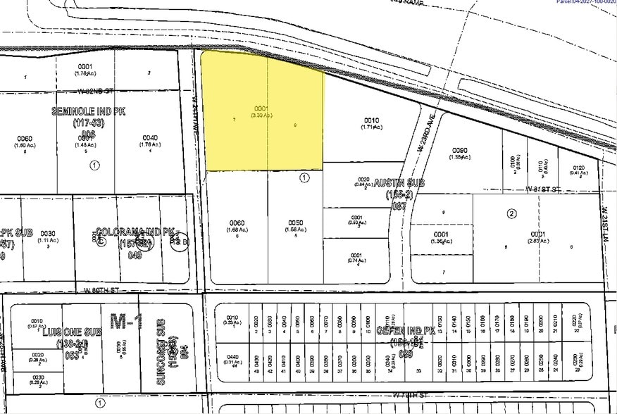 8325 W 24th Ave, Hialeah, FL for lease - Plat Map - Image 2 of 6