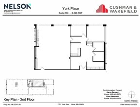 7701 York Ave S, Edina, MN à louer Plan d’étage- Image 1 de 1