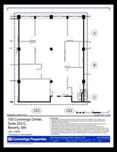100 Cummings Ctr, Beverly, MA à louer Plan d’étage- Image 1 de 1