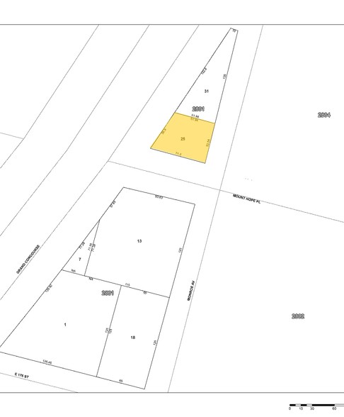 1870 Grand Concourse, Bronx, NY à vendre - Plan cadastral - Image 1 de 1