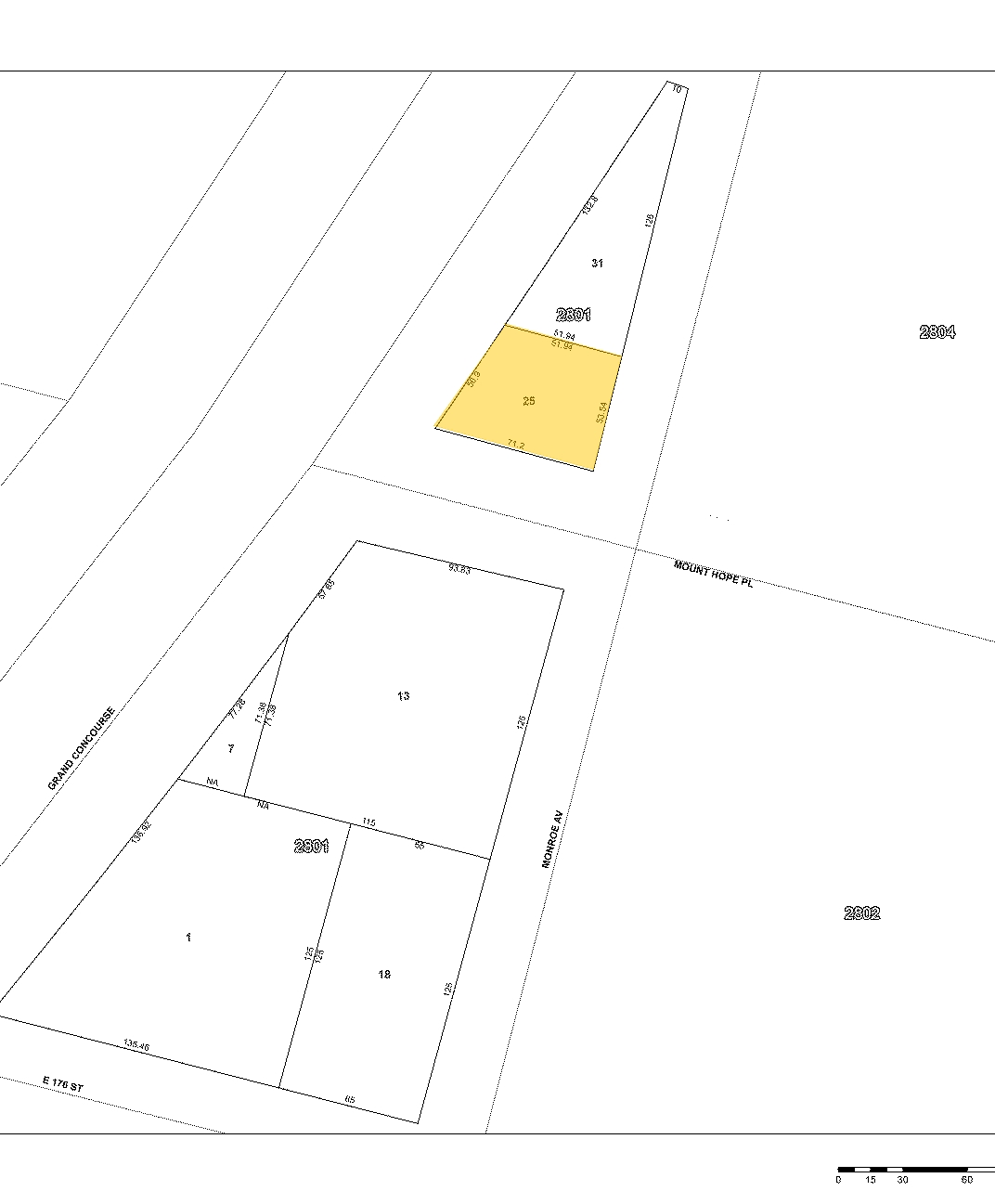 1870 Grand Concourse, Bronx, NY à vendre Plan cadastral- Image 1 de 1