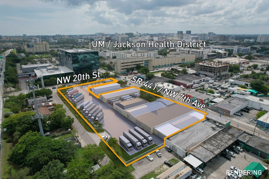 2055 NW 7th Ave, Miami, FL for lease - Aerial - Image 1 of 10