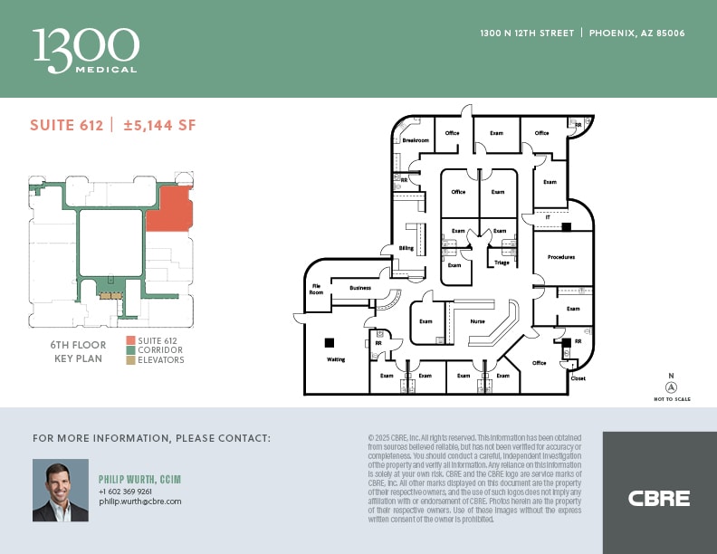 1300 N 12th St, Phoenix, AZ for lease Floor Plan- Image 1 of 1