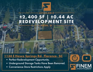 Plus de détails pour 1134 E Howe Springs Rd, Florence, SC - Commerce de détail à vendre